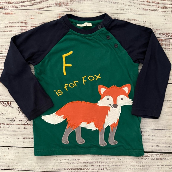 JoJo Maman Bebe Other - Jojo Maman Bebe F is for Fox T-shirt 5-6 years